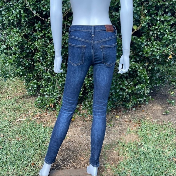 FRYE Skinny Low Rise Dark Wash Whiskered Honeycomb Size 25 Jeans - Picture 7 of 10